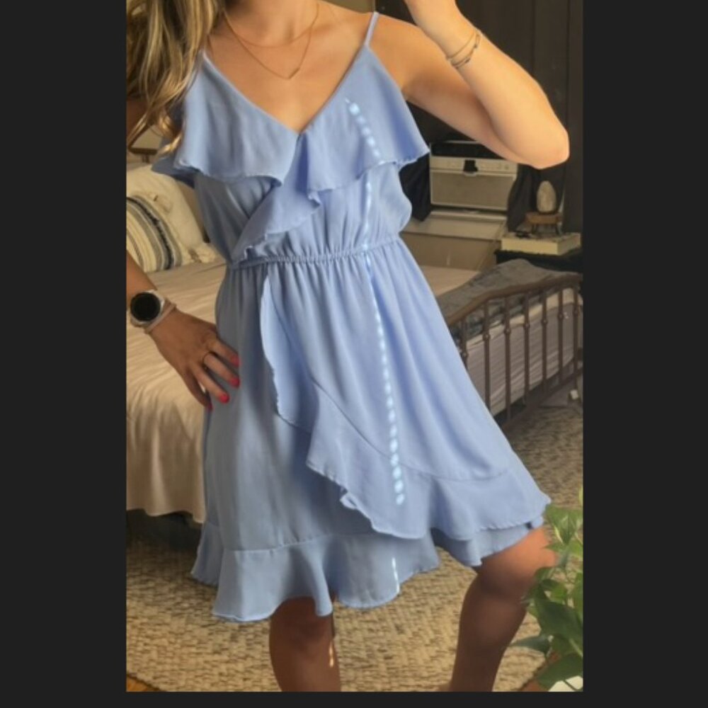 Light Blue Spaghetti strap Japna Dress size small
